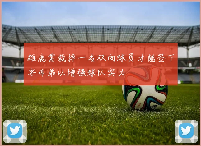 雄鹿需裁掉一名双向球员才能签下字母弟以增强球队实力